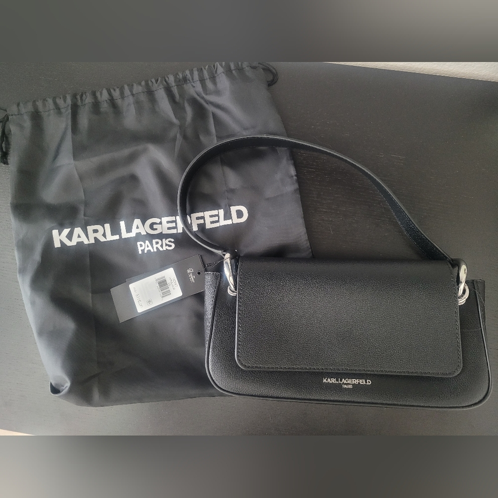 Karl Lagerfeld Elegant Black Shoulder Bag